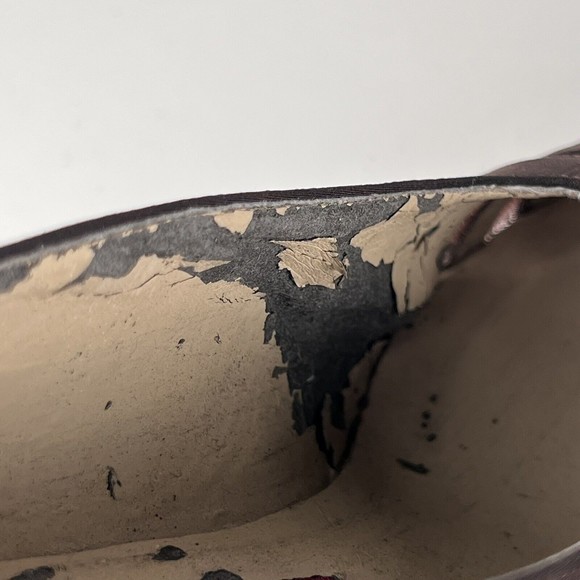 Vintage VAN ELi East Pumps Sz 6M Brown with 3 See-Through Stripes - Picture 11 of 12